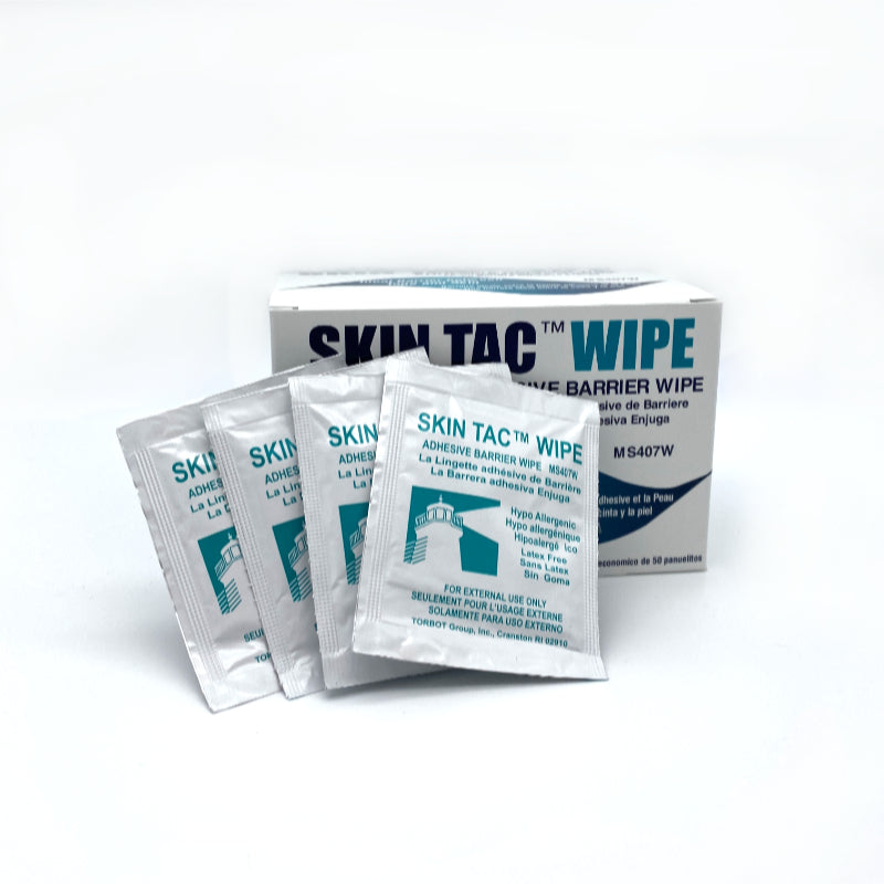 Skin Tac Adhesive Barrier Wipes - Box of 50 