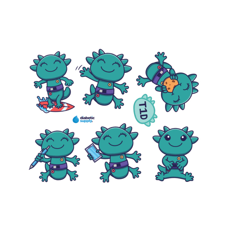 Betes the Axolotl - Sticker Sheet