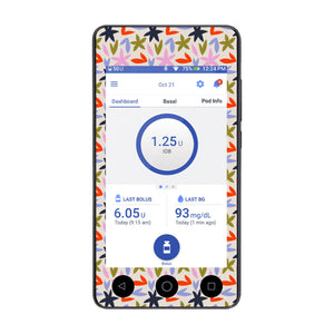 Omnipod DASH Cover (Bold Blooms)