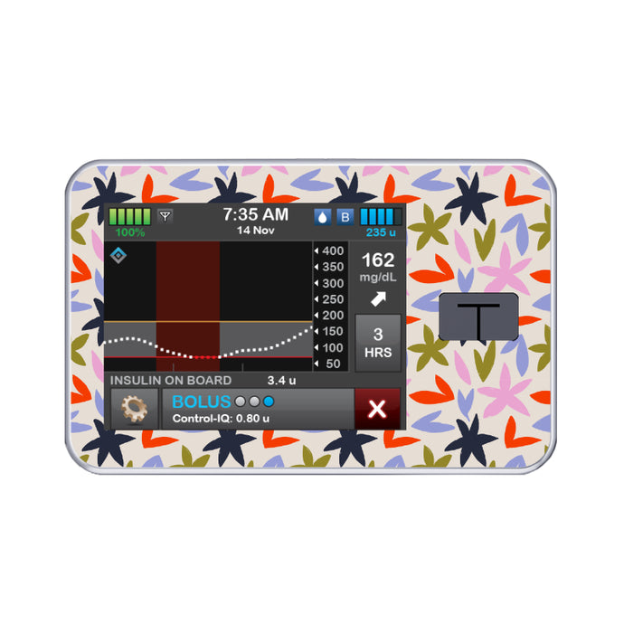 T:slim Cover Sticker (Bold Blooms)