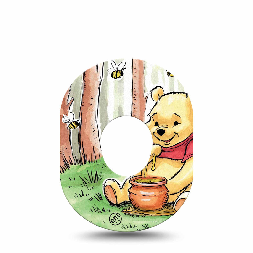 ExpressionMed Winnie The Pooh Adhesive Patch Dexcom G7/Dexcom ONE+