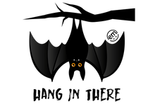 ExpressionMed Hanging Bat Decal Sticker