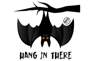 ExpressionMed Hanging Bat Decal Sticker