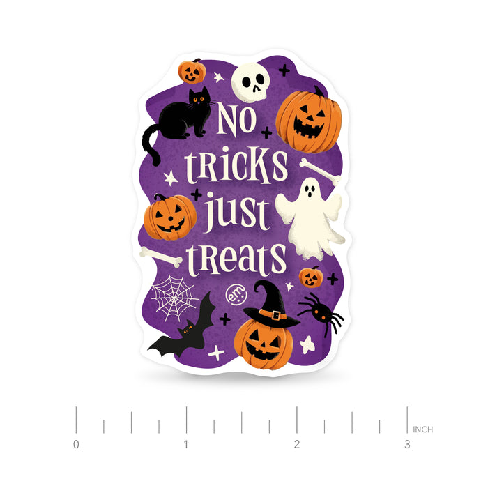 ExpressionMed No Tricks Just Treats Decal Sticker