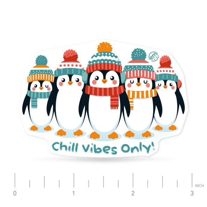 ExpressionMed Penguins in Row Decal Sticker