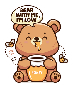 ExpressionMed Bear With Me I'm Low Decal Sticker