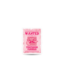 ExpressionMed Wanted Poster in Pink Decal Sticker