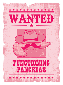 ExpressionMed Wanted Poster in Pink Decal Sticker