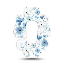 ExpressionMed G6/One Cute Blue Flowers Flower Shaped Adhesive Patch Dexcom