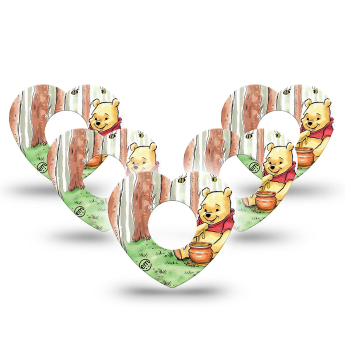 ExpressionMed Winnie The Pooh Heart Adhesive Patch Infusion Set