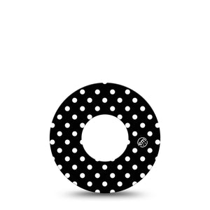 ExpressionMed Black & White Polka Dot Adhesive Patch Freestyle Libre 2