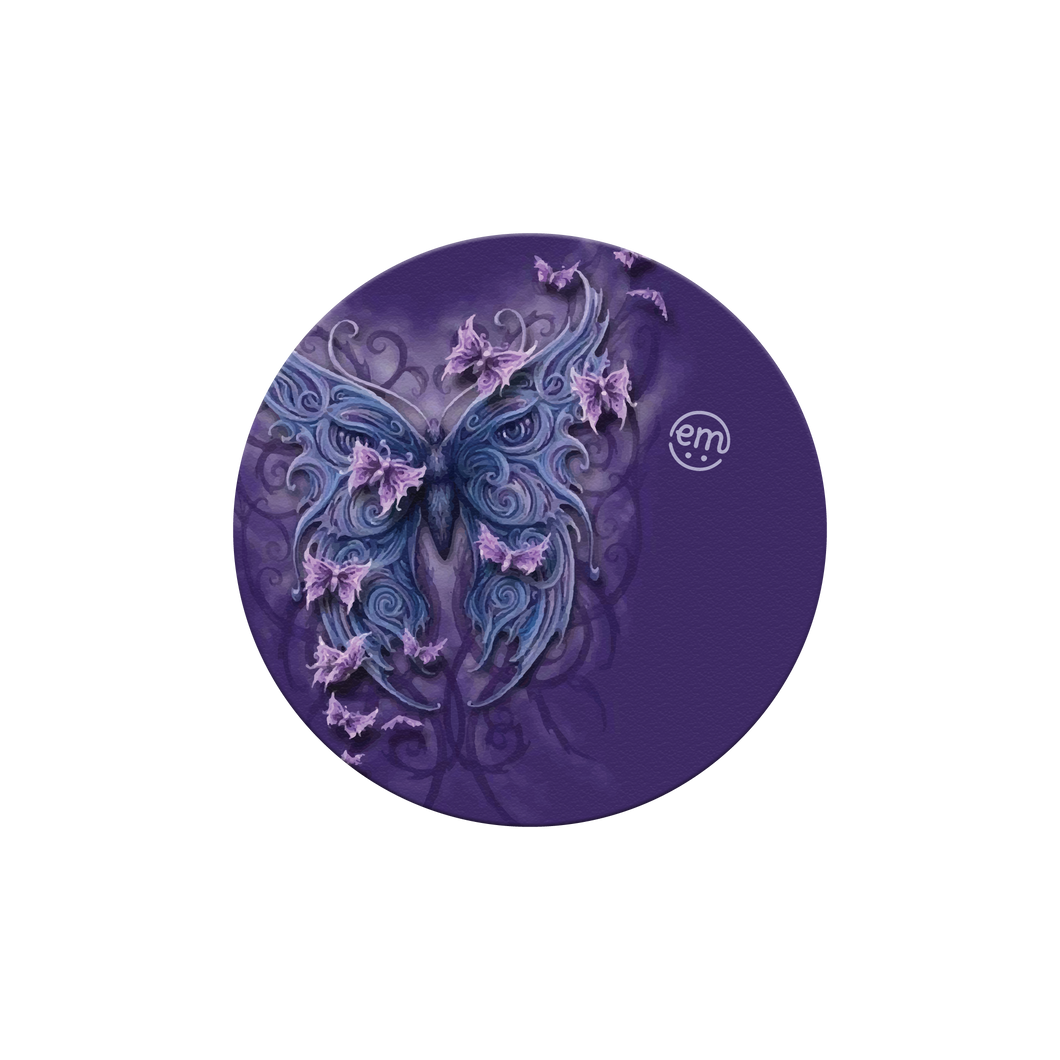 ExpressionMed OverPatch Purple Butterfly Adhesive Patch Freestyle Libre 2 or 3