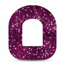 ExpressionMed Pink Sequins Adhesive Patch Omnipod