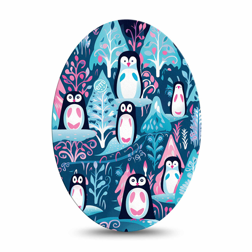 ExpressionMed Penguins Adhesive Patch Oval