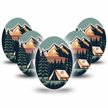 ExpressionMed Retro Camping Adhesive Patch Oval