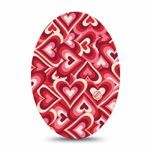 ExpressionMed Valentine Hearts Adhesive Patch Oval