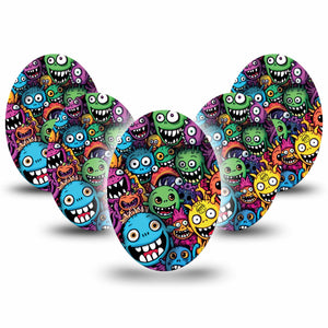 ExpressionMed Funky Monsters Adhesive Patch Oval