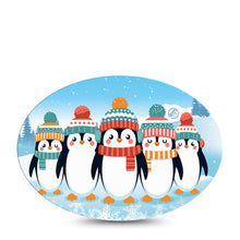 ExpressionMed Penguins in a Row Adhesive Patch Oval