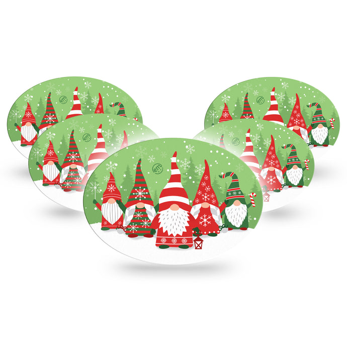 ExpressionMed Holiday Gnomies Adhesive Patch Oval