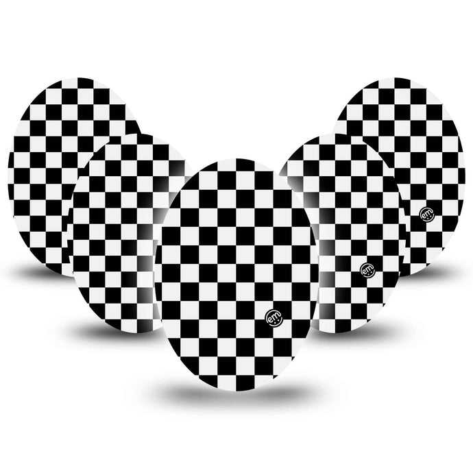 ExpressionMed Checkered Adhesive Patch Oval