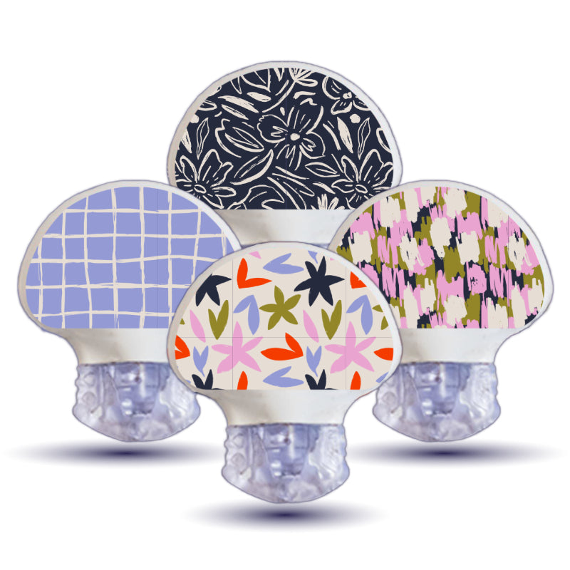 Enlite/Guardian Sensor Sticker (Lavender Blooms Pack) 4pk