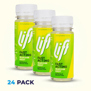 Box of 24 x Lift Zesty Lemon & Lime Glucose Shots 60ml