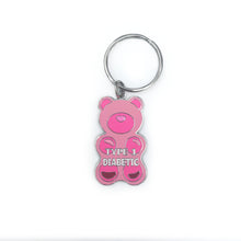 ETC Gummy Bear - Type 1 Diabetic (PINK) Medical Alert Keyring