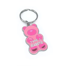 ETC Gummy Bear - Type 1 Diabetic (PINK) Medical Alert Keyring