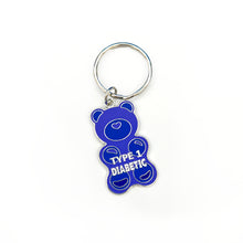 ETC (Gummy Bear - Type 1 Diabetic - PURPLE) Medical Alert Keyring