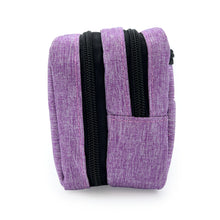 Purple mauve diabetic kitbag black zips