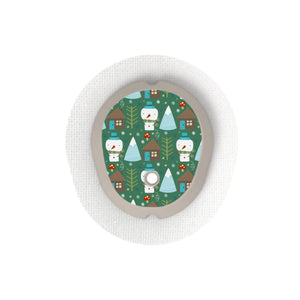 Dexcom G7/Dexcom One+ Sensor Sticker (Winter Forest) 6 pack