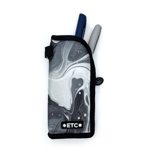 ETC Insulated Pen Bag (Black & White Marble)