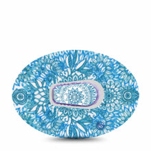 ExpressionMed Dexcom G6 Transmitter Sticker (Aqua Floral)