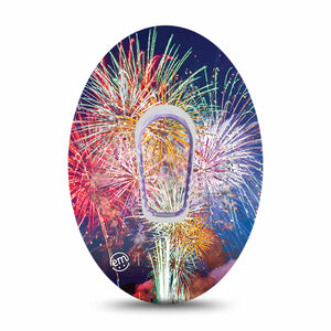 ExpressionMed Dexcom G6 Transmitter Sticker (Fireworks)