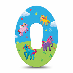 ExpressionMed Lil' Ponies Adhesive Patch Dexcom G6/One