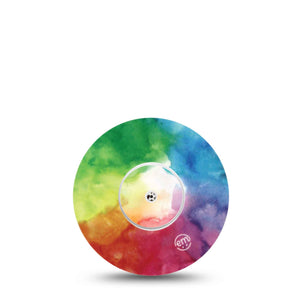 ExpressionMed Libre 2 Sensor Sticker (Rainbow Clouds)