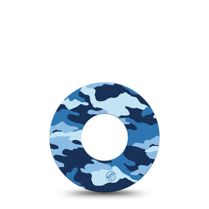 ExpressionMed Blue Camo Adhesive Patch Freestyle Libre 2