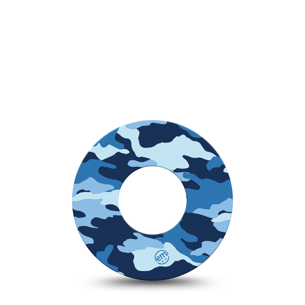 ExpressionMed Blue Camo Adhesive Patch Freestyle Libre 2