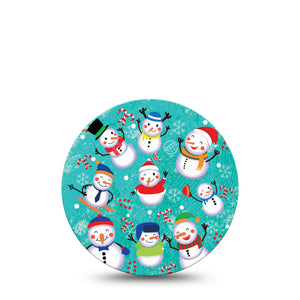 ExpressionMed OverPatch Snowman Celebration Adhesive Patch Freestyle Libre 2 or 3