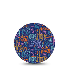 ExpressionMed OverPatch Faith Love Hope Adhesive Patch Freestyle Libre 2 or 3