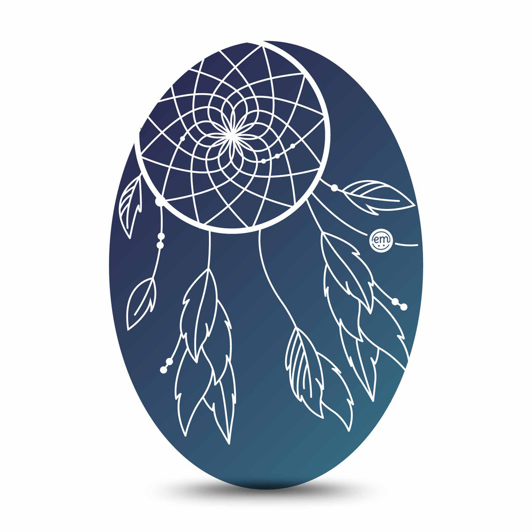 ExpressionMed Blue Dreamcatcher Adhesive Patch Oval