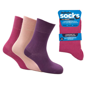 Gentle Grip Ladies Diabetic Socks with Non Elastic Soft Top