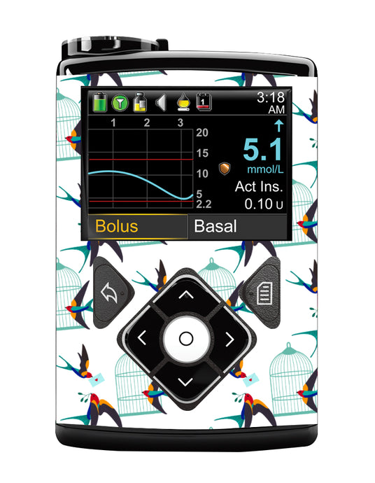 Medtronic 640/670/780G Pump Sticker (Birdcage)