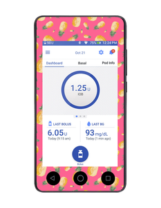 Omnipod DASH Cover (Pink Pineapples)