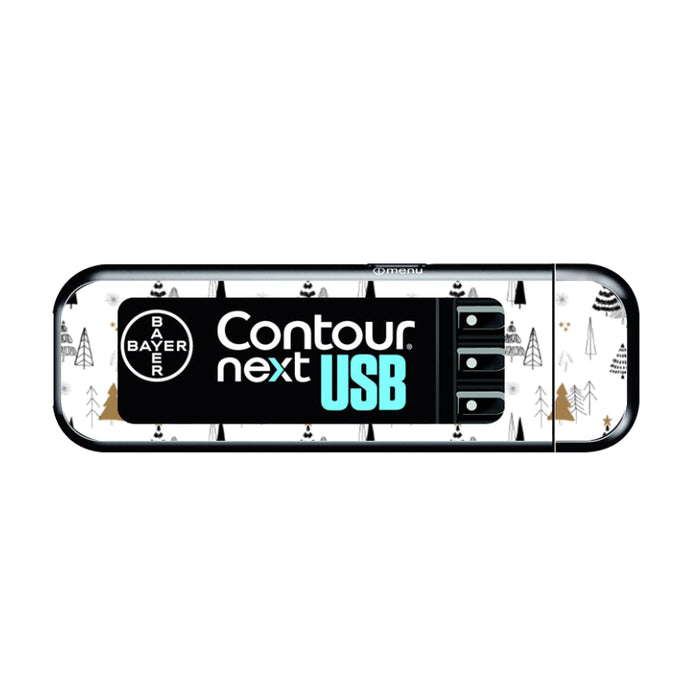 Bayer Contour Next USB Vinyl Sticker (Winter Wonderland)